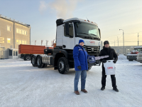 Крупный застройщик из Хакасии приобрёл седельный тягач КАМАЗ-65956