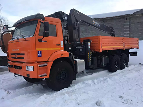 Бортовой автомобиль КАМАЗ-43118-73094-50 с КМУ Horyong HRS 216 (мод. 6591-160191-50)