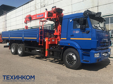 Бортовой автомобиль KAMAZ-65117-4010-48 с КМУ Kanglim 1256 (мод. 6590-120953-48)