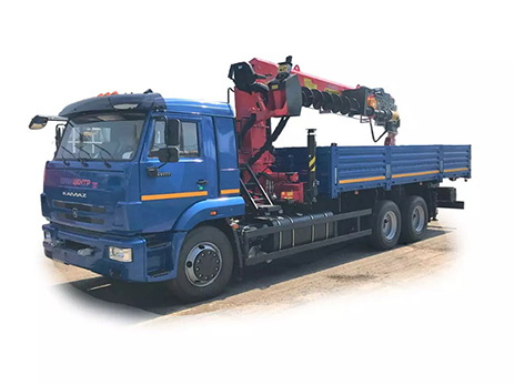 Бортовой автомобиль KAMAZ-65117-3010-48 с КМУ Палфингер Инман ИТ-200 + бур (мод. 6590-357321-48)