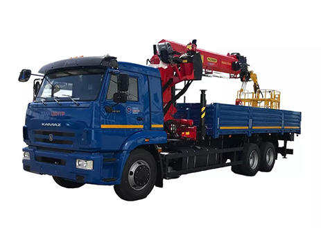 Бортовой автомобиль KAMAZ-65117-3010-48 с КМУ Палфингер Инман ИТ-200 + люлька (мод. 6590-357521-48)