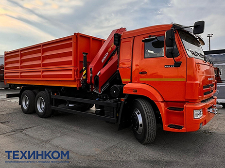Самосвал KAMAZ-65115-3094-48 с КМУ Палфингер Инман ИМ-150N (мод. 659004-1833523-48)