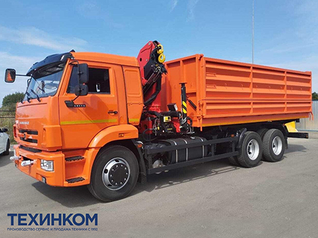 Самосвал KAMAZ-65115-4094-56 с КМУ Палфингер Инман ИМ-150N (мод. 659004-513357A-56)