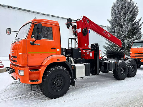 Тягач KAMAZ-43118-23027-50 с КМУ Horyong HRS-216 (мод. 659102-16091С-50)