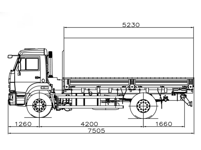 Фото №2: Бортовой автомобиль КАМАЗ-43253