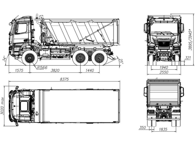 Фото №2: Самосвал КАМАЗ-65952-10792-СА (поколение К5)