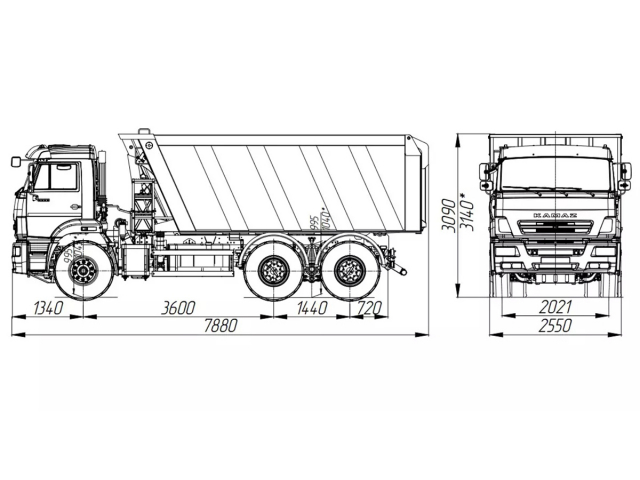 Фото №6: Самосвал KAMAZ-6520 (20 тонн, 6х4)