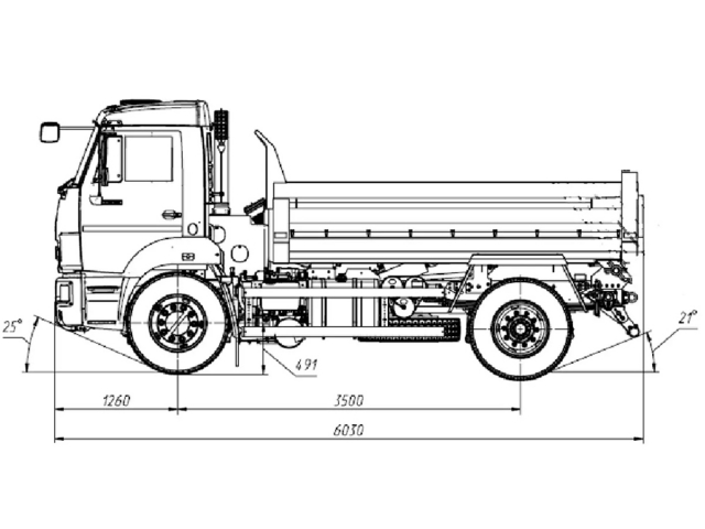 Фото №3: Самосвал КАМАЗ-43255 (7,5 тонн, 4х2)