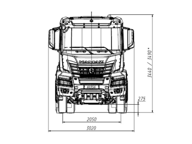 Фото №8: Седельный тягач KAMAZ-65956-40792-АА (поколение К5)