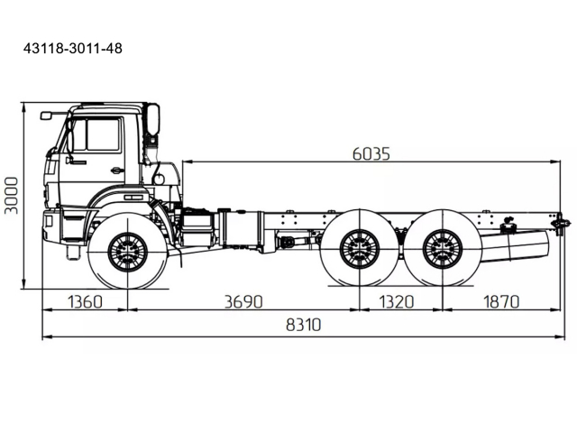 Фото №2: Шасси КАМАЗ-43118