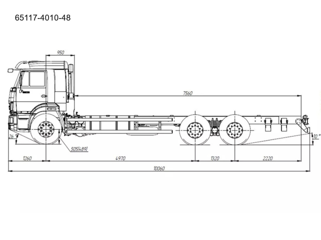 Фото №11: Шасси КАМАЗ-65117 (6х4)
