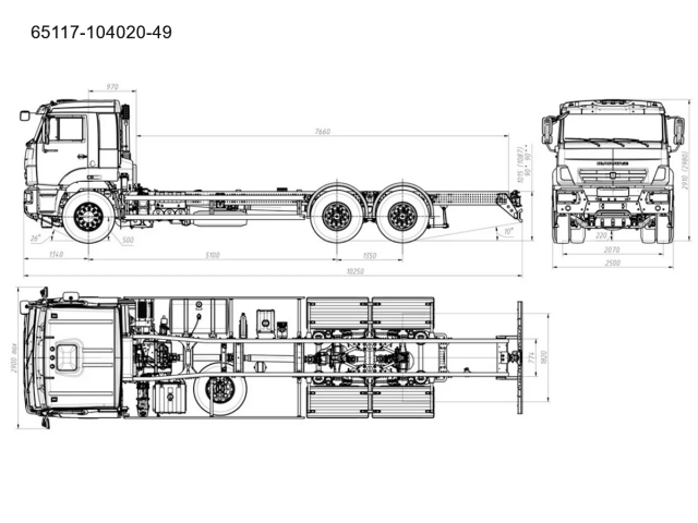 Фото №12: Шасси КАМАЗ-65117 (6х4)
