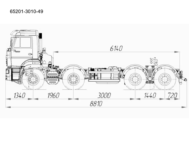 Фото №5: Шасси КАМАЗ-65201 (8х4)