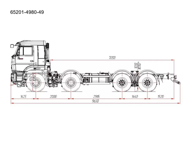 Фото №6: Шасси КАМАЗ-65201 (8х4)