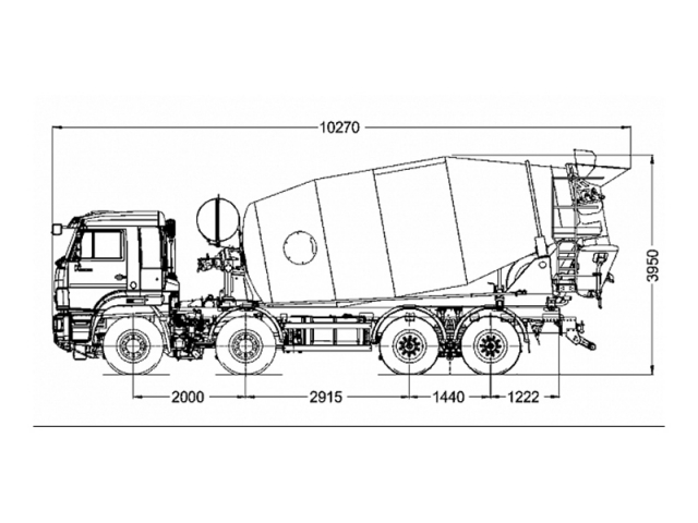 Фото №2: Автобетоносмеситель 58142U на шасси KAMAZ-65201