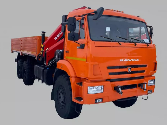 Фото №1: Бортовой автомобиль KAMAZ-43118-73094-50 с КМУ Палфингер Инман ИМ-150N (мод. 6591-33591-50)