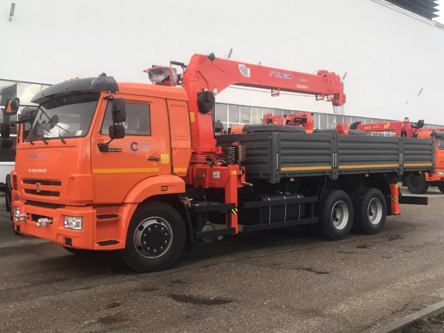 Фото №1: Бортовой автомобиль KAMAZ-65115-3094-48 с КМУ Kanglim 1256 (мод. 6590-120523-48)