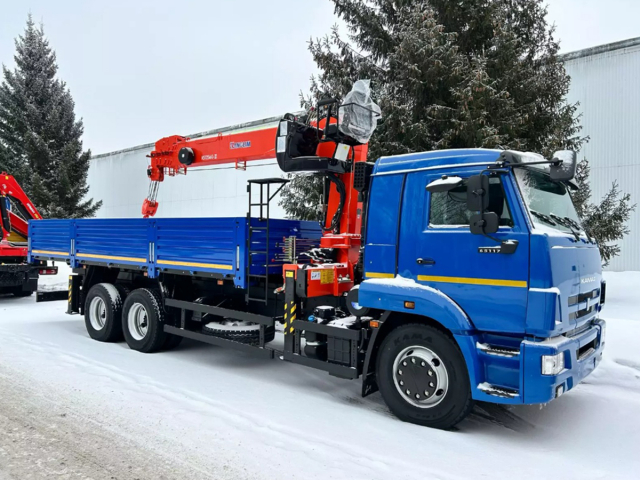 Фото №1: Бортовой автомобиль КАМАЗ-65117-3010-48 с КМУ Kanglim 1256 (мод. 6590-120921-48)