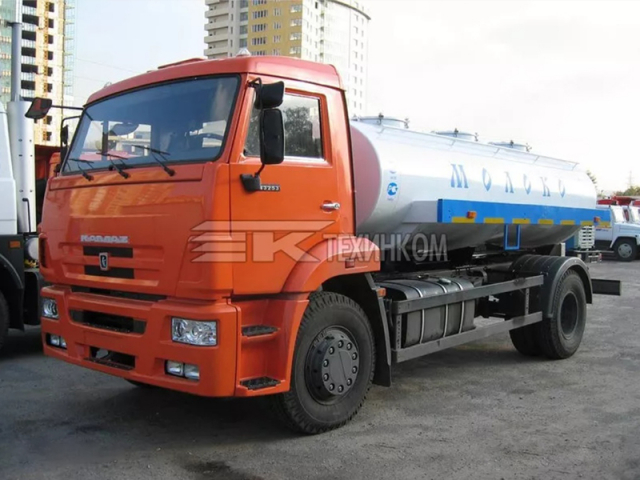 Фото №1: Автоцистерна ЯДИШ-ВМ-7 на шасси КАМАЗ-43253 для пищевых жидкостей