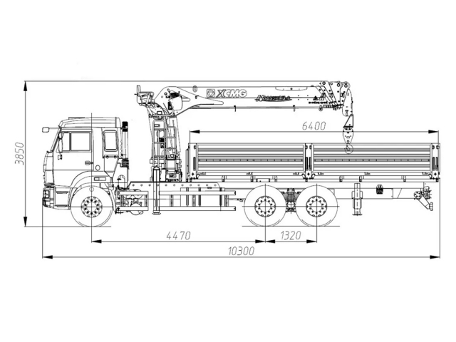 Фото №1: Бортовой автомобиль КАМАЗ-65115-3094-48 с КМУ XCMG SQS 200-6 (мод. 6590-151323-48)