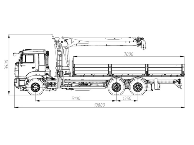 Фото №1: Бортовой автомобиль KAMAZ-65117-104020-49 с КМУ XCMG SQS 250RU-5 (мод. 6590-152455-49)