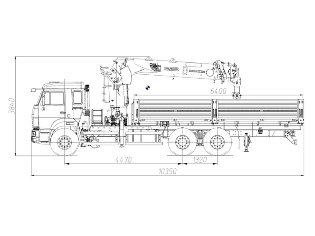 Фото №1: Бортовой автомобиль KAMAZ-65115-3094-48 с КМУ Палфингер Инман ИТ-200 (мод. 6590-353723-48)