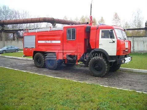 Фото №1: Автоцистерна пожарная АЦЛ-7-40 на шасси KAMAZ-43118