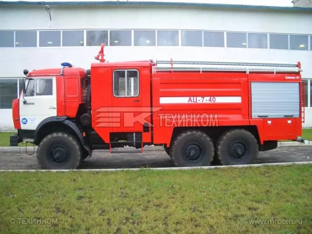 Фото №2: Автоцистерна пожарная АЦЛ-7-40 на шасси KAMAZ-43118