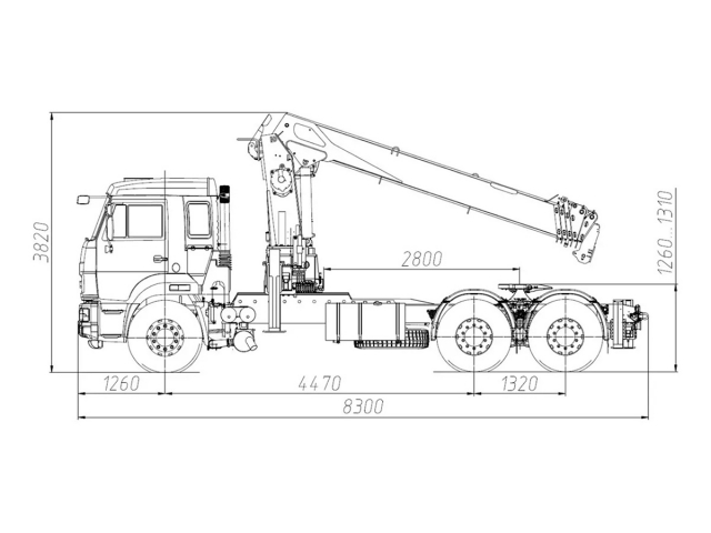 Фото №1: Седельный тягач KAMAZ-65115-3094-48 с КМУ Kanglim 1256 (мод. 659002-122323-48)