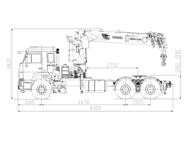 Фото №1: Седельный тягач KAMAZ-65115-3094-48 с КМУ Палфингер Инман ИТ-200 (мод. 659002-352723-48)