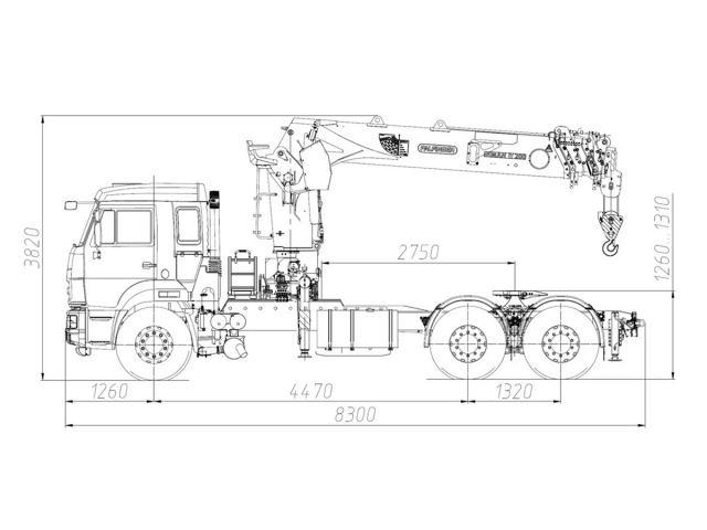 Фото №1: Седельный тягач KAMAZ-65115-4094-56 с КМУ Палфингер Инман ИТ-200 (мод. 659002-352750-56)
