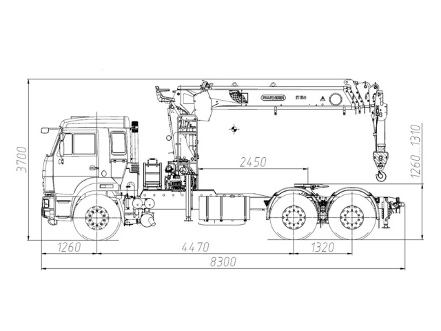 Фото №1: Седельный тягач KAMAZ-65115-3094-48 с КМУ Палфингер Инман ИТ-150 (мод. 659002-357223-48)