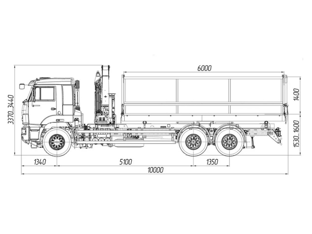Фото №1: Самосвал KAMAZ-65117-104020-49 с КМУ Палфингер Инман ИМ-150N (мод. 659004-1833523-49)