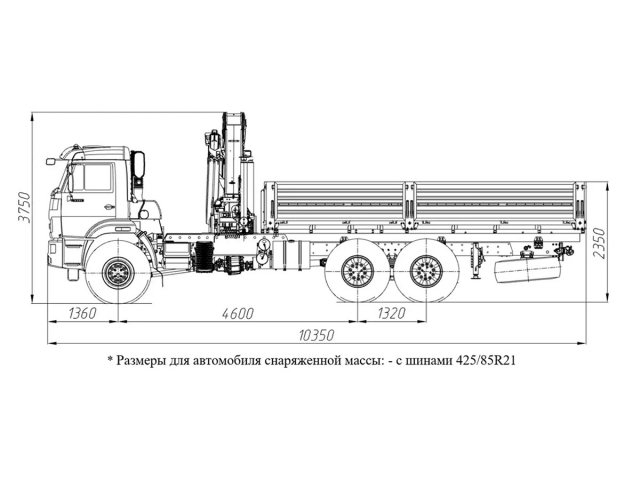 Фото №1: Бортовой автомобиль KAMAZ-43118-2095-48 с КМУ Палфингер Инман ИМ-320 (мод. 6591-11554В-48)