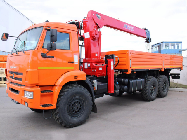 Фото №1: Бортовой автомобиль KAMAZ-43118-3027-48 с КМУ Horyong HRS-216 (мод. 6591-16016А-48)