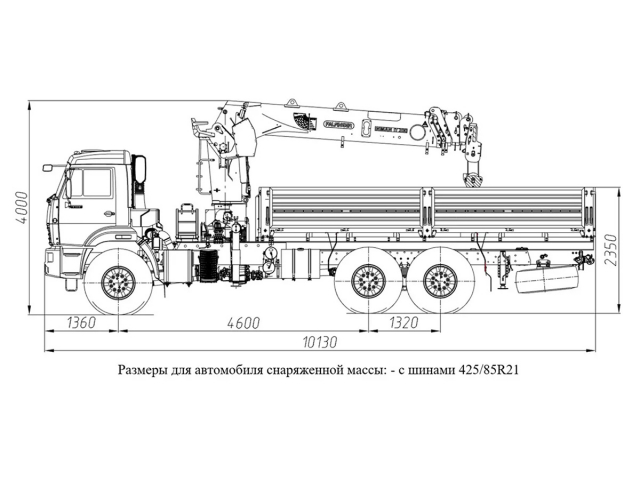 Фото №1: Бортовой автомобиль KAMAZ-43118-23027-50 с КМУ Палфингер Инман ИТ-200 (мод. 6591-353265-50)