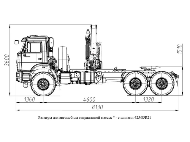Фото №1: Седельный тягач KAMAZ-43118-2095-48 с КМУ Палфингер Инман ИМ-240N (мод. 659102-35045B-48)
