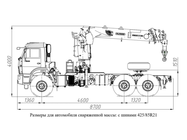 Фото №1: Седельный тягач KAMAZ-43118-23027-50 с КМУ Палфингер Инман ИТ-200 + БУР 350 мм (мод. 659102-354141-50)