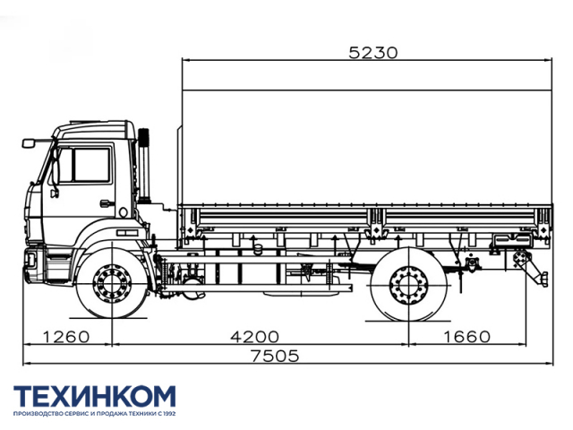 Фото №2: Бортовой автомобиль KAMAZ-43253