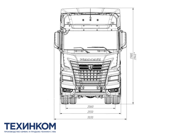 Фото №3: Седельный тягач KAMAZ-54901-70014-CA (4х2)