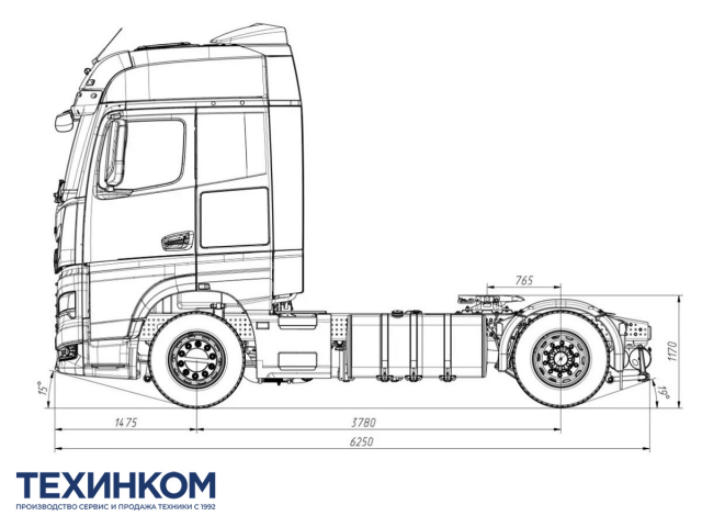 Фото №2: Седельный тягач KAMAZ-54901-70014-CA (4х2)