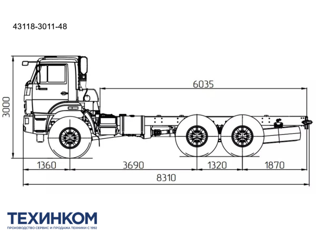 Фото №11: Шасси KAMAZ-43118