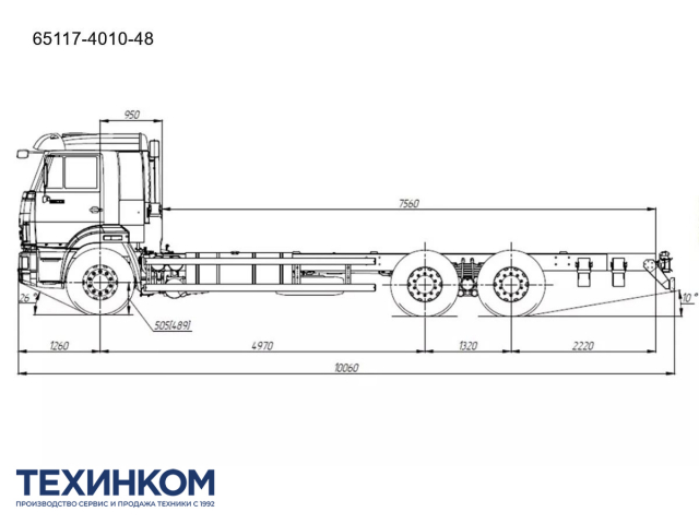Фото №11: Шасси KAMAZ-65117 (6х4)
