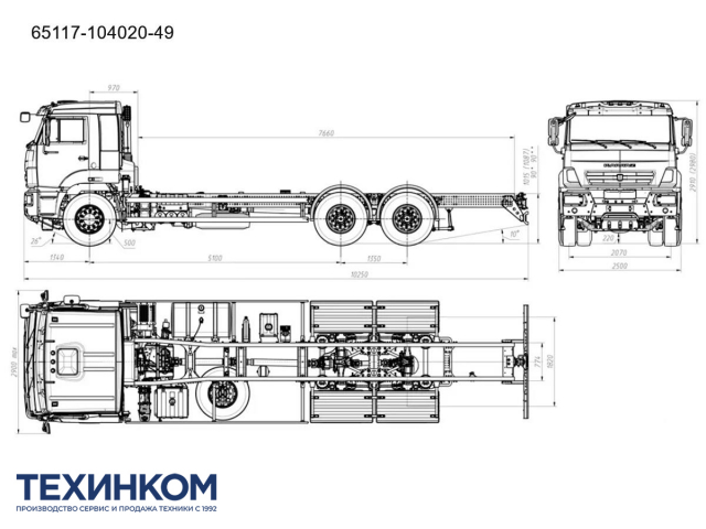 Фото №12: Шасси KAMAZ-65117 (6х4)