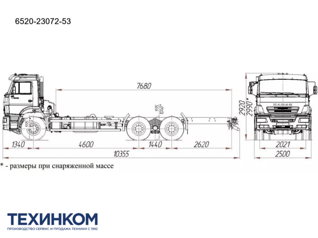 Фото №5: Шасси KAMAZ-6520 (6х4)