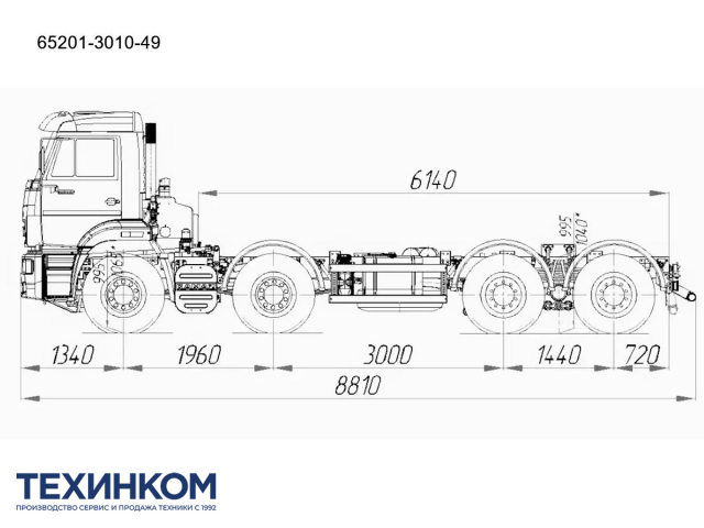 Фото №5: Шасси KAMAZ-65201 (8х4)