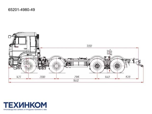 Фото №6: Шасси KAMAZ-65201 (8х4)