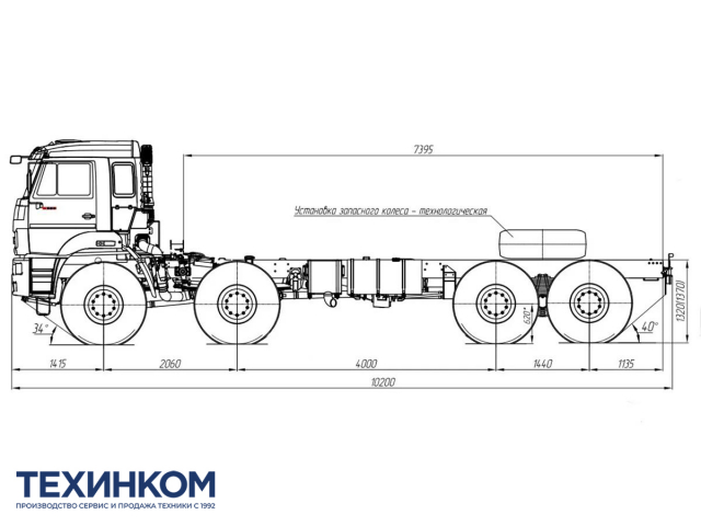 Фото №2: Шасси KAMAZ-6560-23960-53 (8x8)