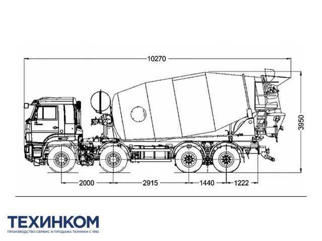 Фото №2: Автобетоносмеситель 58142U на шасси KAMAZ-65201