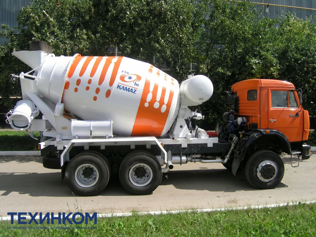 Фото №1: Автобетоносмеситель 58146 на шасси KAMAZ-65115, KAMAZ-65111, KAMAZ-43118
